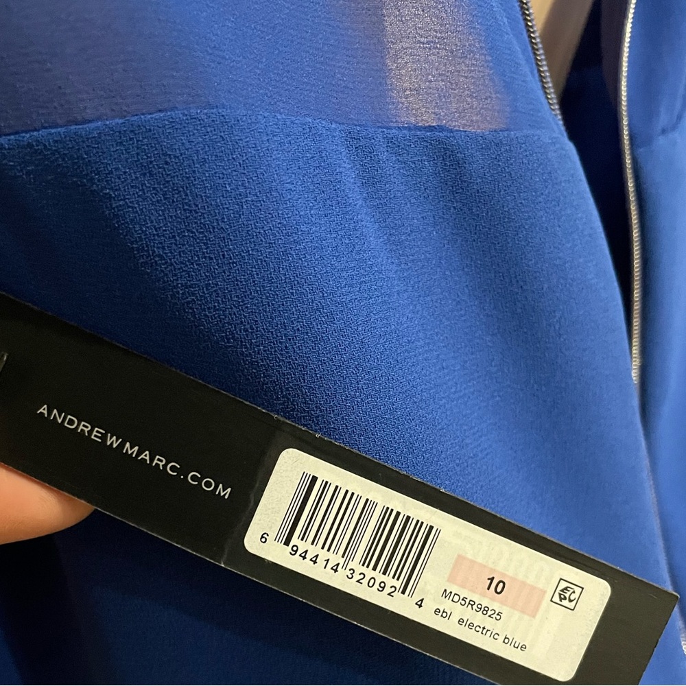 Andrew Marc Womens electric Blue Sheath Dress. NWT - Picture 8 of 8